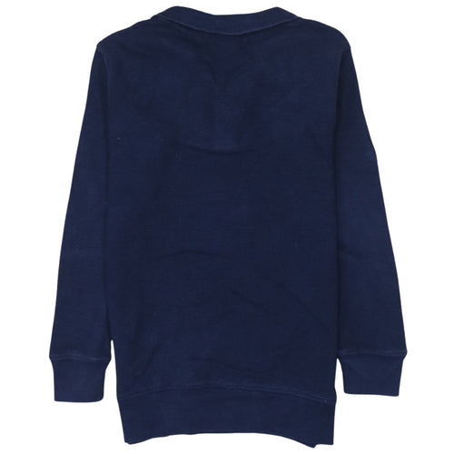 Ralph Lauren Boys Blue Cotton 1/4 Zip Jumper Size 8 Years