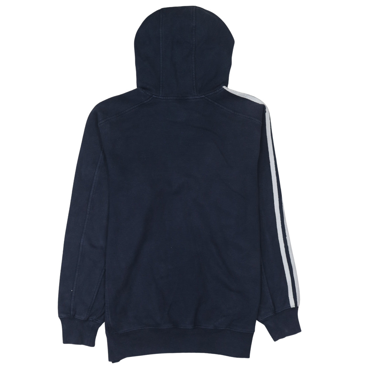 Adidas Men’s Navy Blue Pullover Hoodie Size S Logo Graphic Cotton Blend