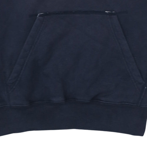 Adidas Men’s Navy Blue Pullover Hoodie Size S Logo Graphic Cotton Blend