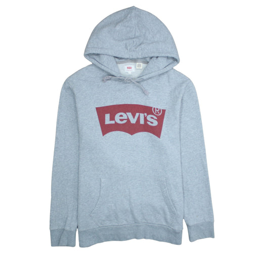 Levi's Men's Grey Logo Pullover Hoodie Size L Regular Fit