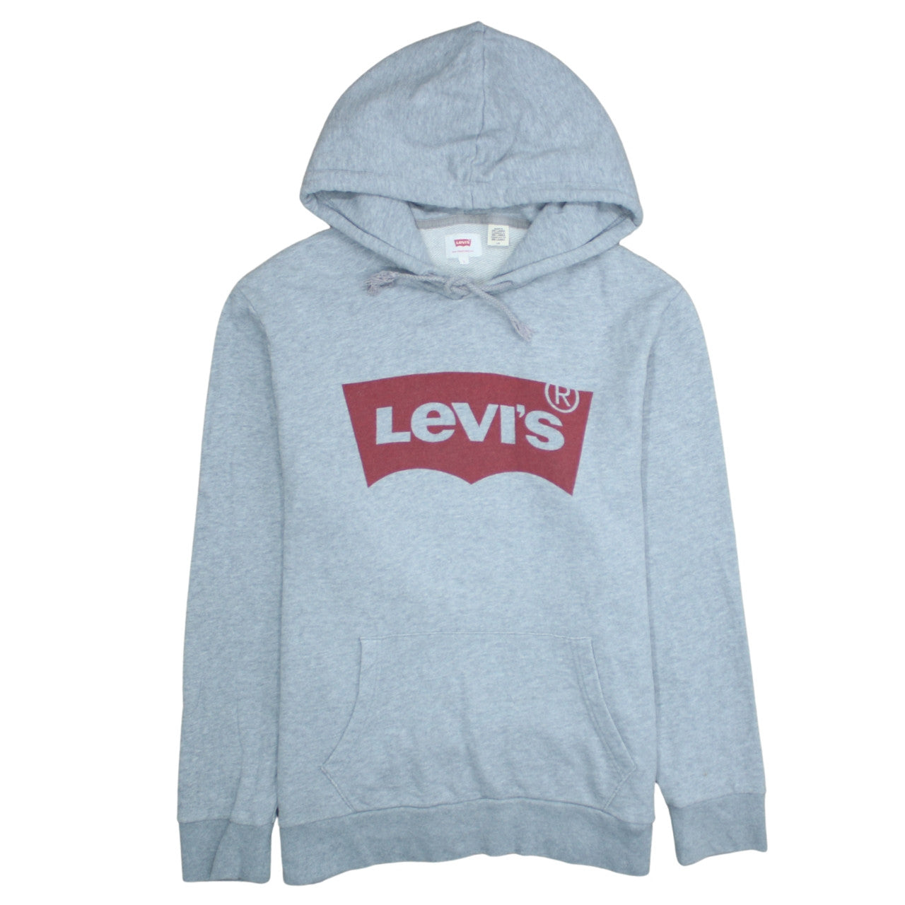 Levi's Men's Grey Logo Pullover Hoodie Size L Regular Fit