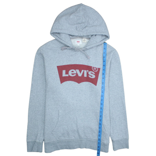 Levi's Men's Grey Logo Pullover Hoodie Size L Regular Fit