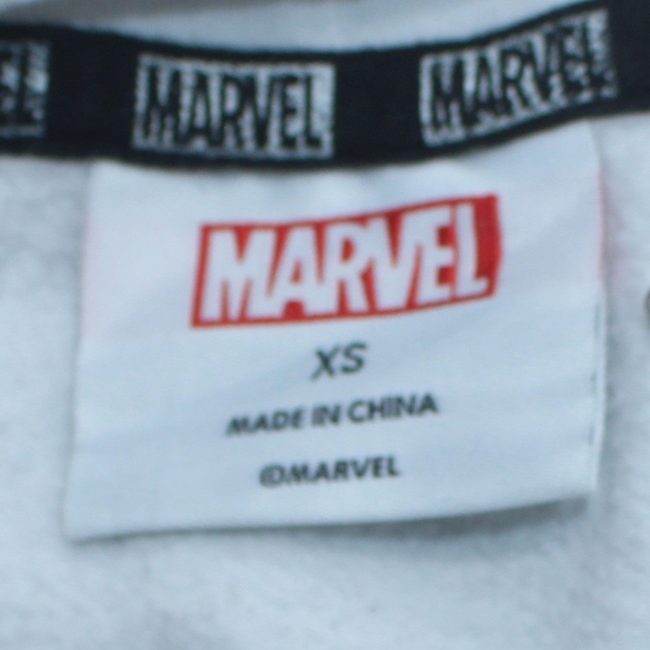 Marvel Unisex White XS Pullover Hoodie Graphic Print Black Panther