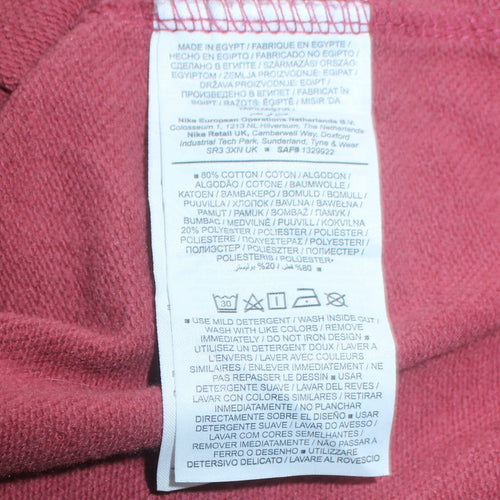 Nike Women's Pink 1/4 Zip Oversized Sweatshirt Size S