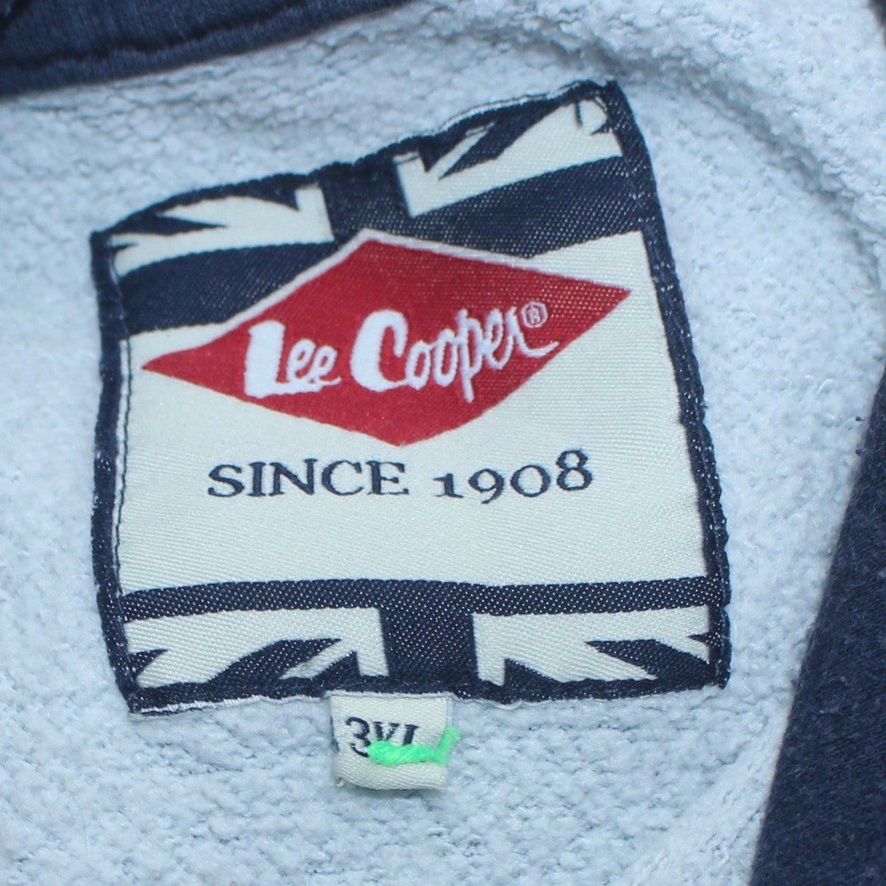 Lee Cooper Men's Blue 3XL Pullover Hoodie with Kangaroo Pocket