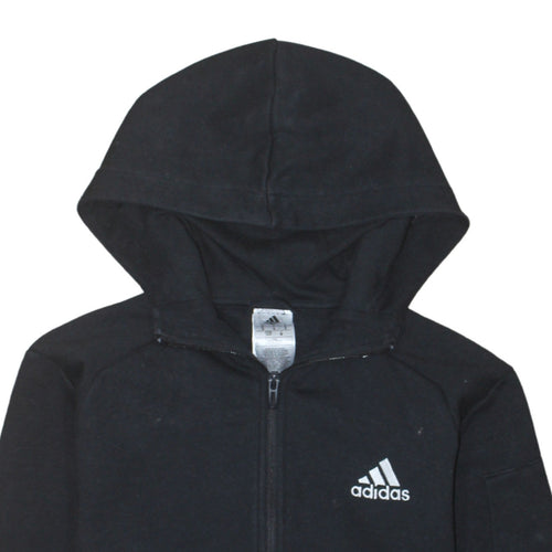 Adidas Men's Black Full Zip Hoodie Size S Sportswear