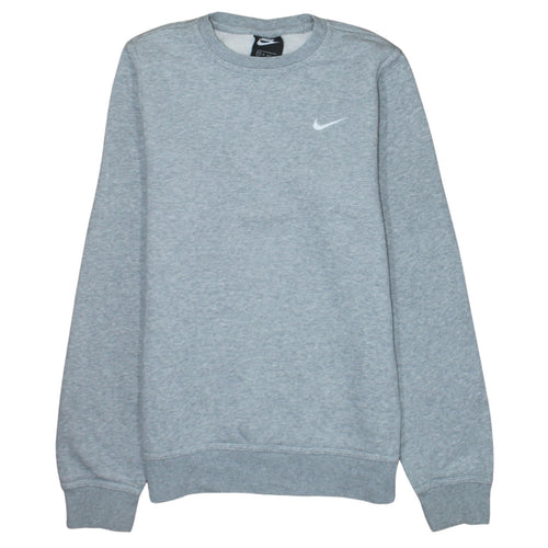 Nike Mens Grey XS Crew Neck Pullover Fleece Sweatshirt