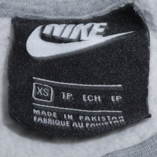 Nike Mens Grey XS Crew Neck Pullover Fleece Sweatshirt