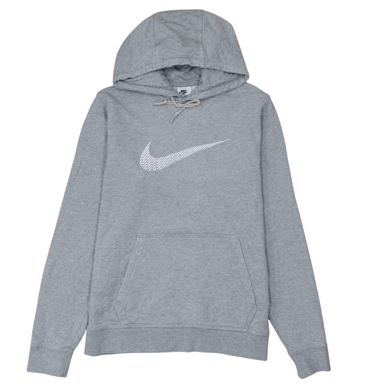 Nike Men's Grey Pullover Hoodie M Regular Fit Sportswear