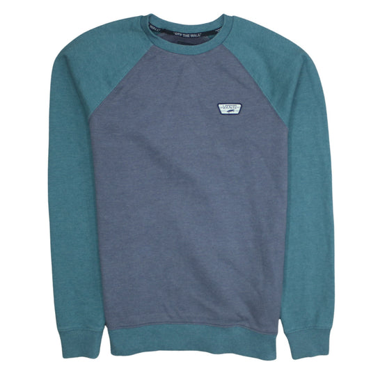 Vans Men’s Blue Crew Neck Pullover Sweatshirt Size S
