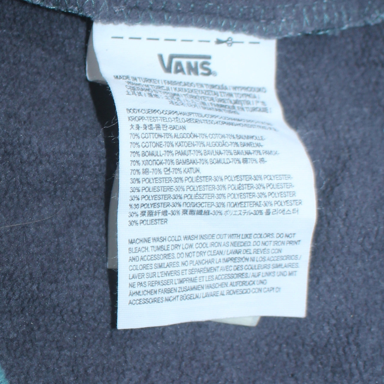 Vans Men’s Blue Crew Neck Pullover Sweatshirt Size S