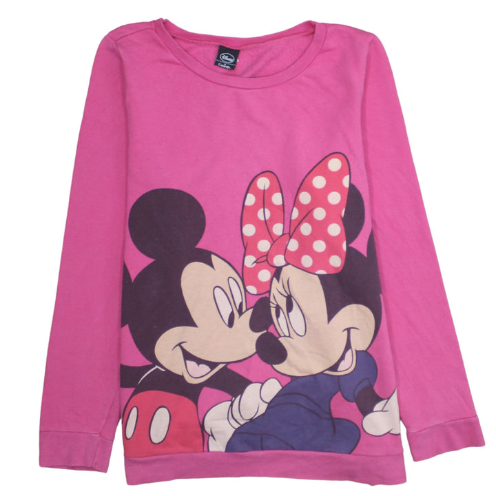 Disney at George Pink Minnie & Mickey Pullover Sweatshirt Womens UK 18