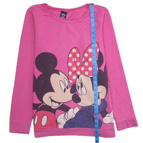 Disney at George Pink Minnie & Mickey Pullover Sweatshirt Womens UK 18