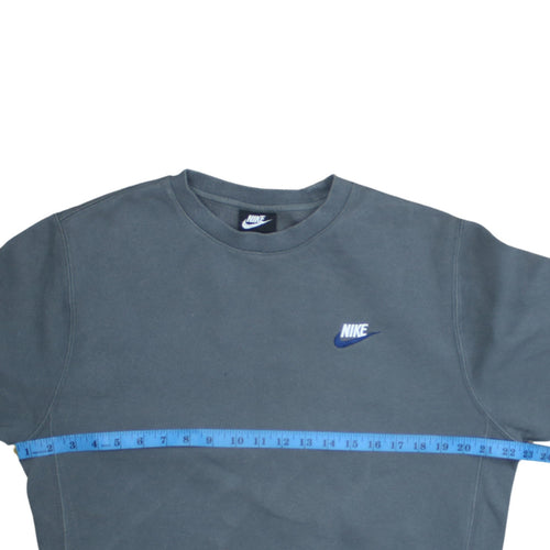Nike Men's Blue Small Pullover Crew Neck Fleece Sweatshirt