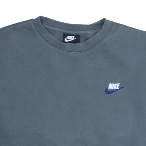 Nike Men's Blue Small Pullover Crew Neck Fleece Sweatshirt
