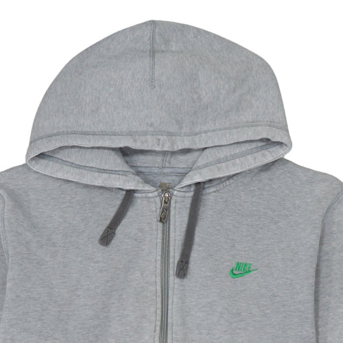 Nike Men's Grey Full Zip Hoodie L Sportswear Classic