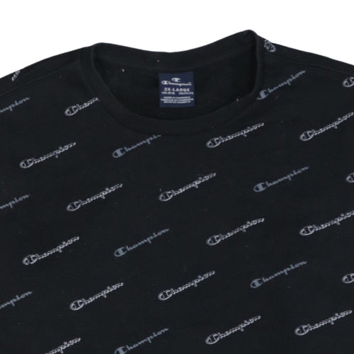 Champion Boys Black Logo Pullover Sweatshirt 2XL 15-16 Years