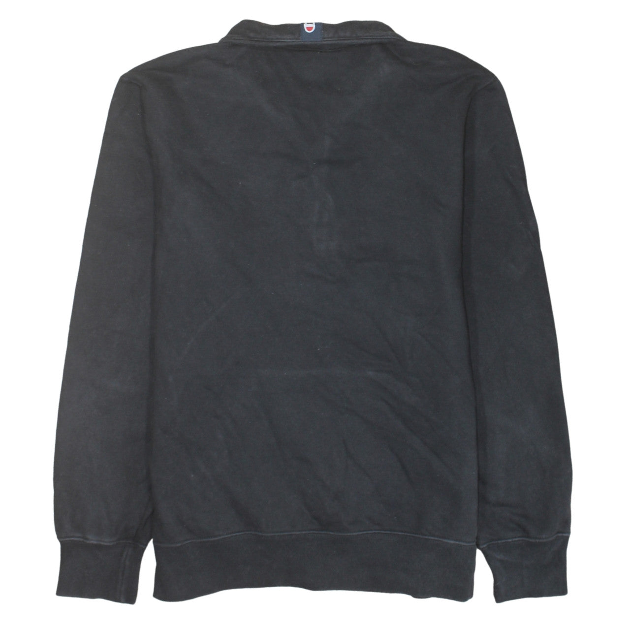 Champion Mens Black Medium 1/4 Zip Fleece Sweatshirt
