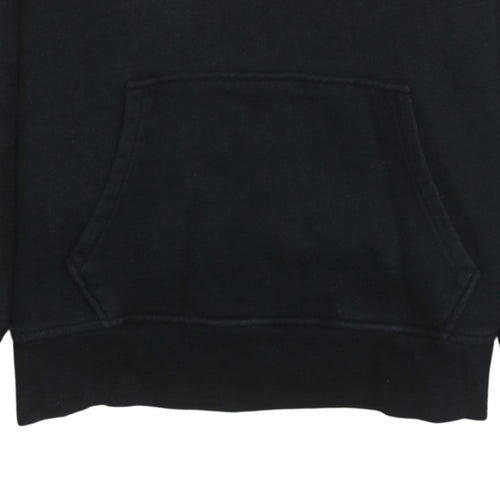 Levi's Mens Black Red Pullover Hoodie L Graphic Fleece Logo Sweatshirt