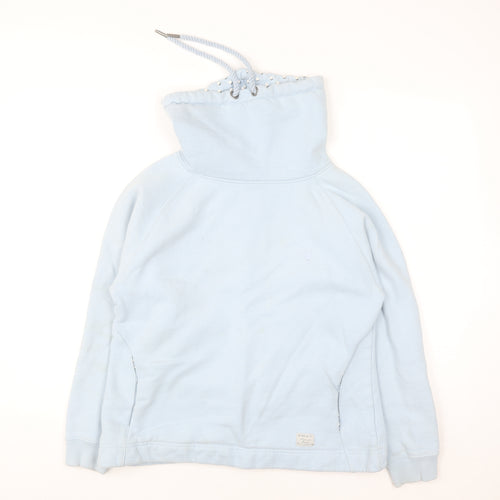 Quba & Co Women Blue Size 10 Pullover Hoodie with Drawstring Neck