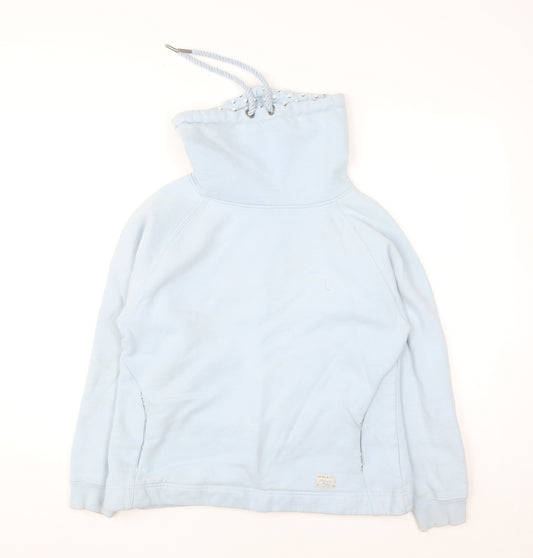 Quba & Co Women Blue Size 10 Pullover Hoodie with Drawstring Neck