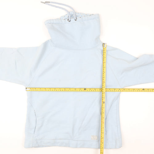 Quba & Co Women Blue Size 10 Pullover Hoodie with Drawstring Neck