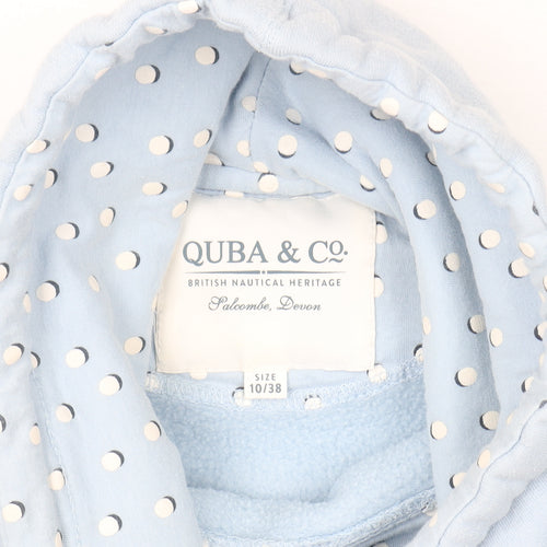 Quba & Co Women Blue Size 10 Pullover Hoodie with Drawstring Neck