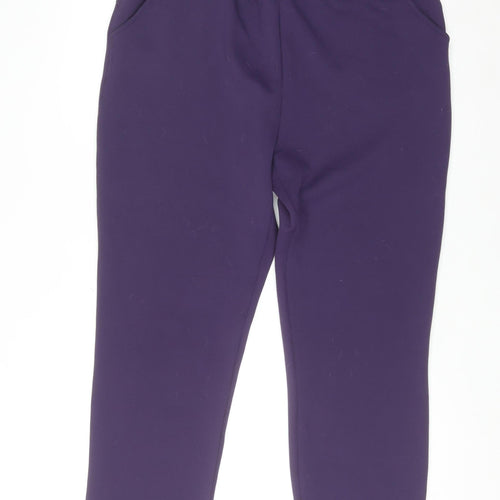 32 Degrees Heat Womens Purple Jogger Trousers L Elastic Waist Thermal