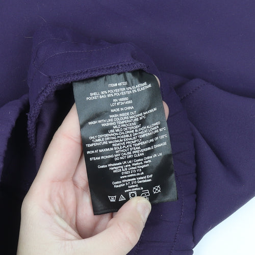 32 Degrees Heat Womens Purple Jogger Trousers L Elastic Waist Thermal