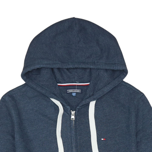 Tommy Hilfiger Men Blue Full Zip Hoodie Size S Classic Fit