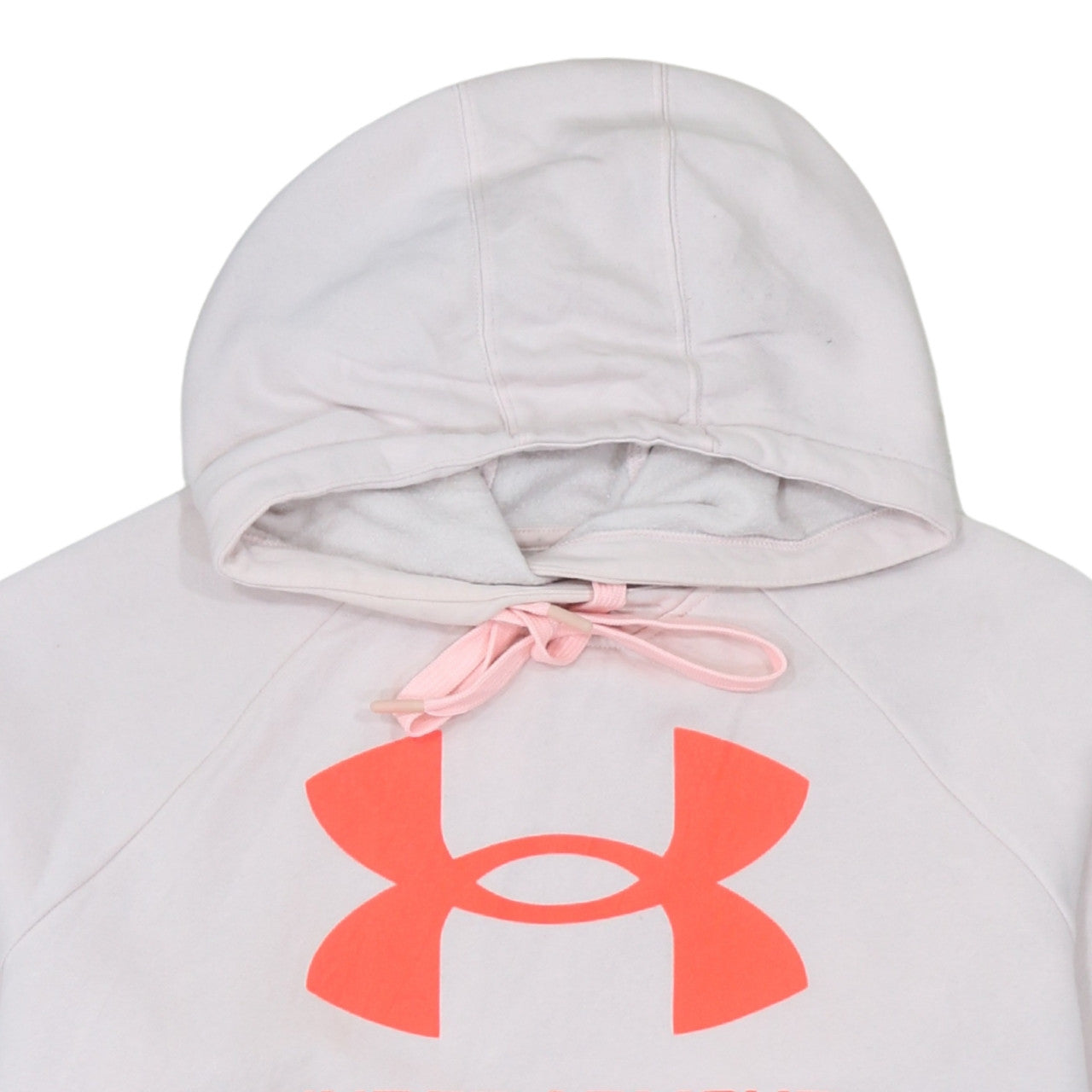 Under Armour Womens Pink Logo Hoodie XL Relaxed Fit Pullover