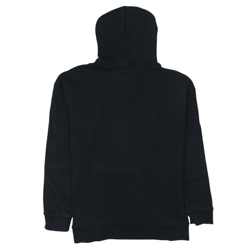 Adidas Womens Black Pullover Hoodie Size 10 Logo Hooded Sweatshirt