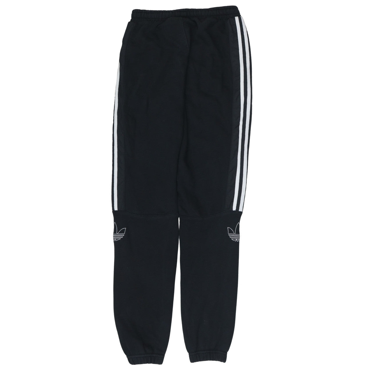 Adidas Womens Black Jogger Trousers Size M Elastic Waist Fleece