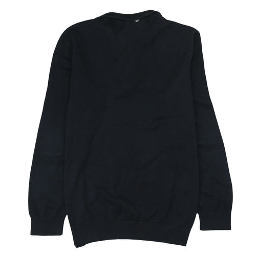 U.S. Polo Assn. Men's Black XL Mock Neck 1/4 Zip Knit Sweatshirt