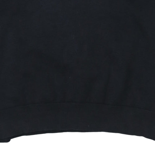 U.S. Polo Assn. Men's Black XL Mock Neck 1/4 Zip Knit Sweatshirt