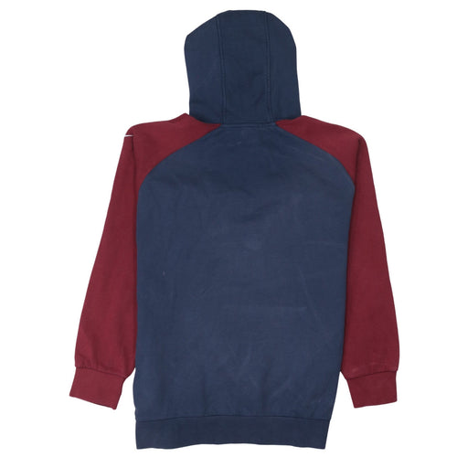 Nike Womens Blue & Burgundy XL Pullover Hoodie with Embroidered Logo
