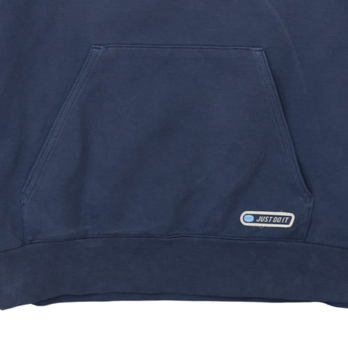 Nike Womens Blue & Burgundy XL Pullover Hoodie with Embroidered Logo