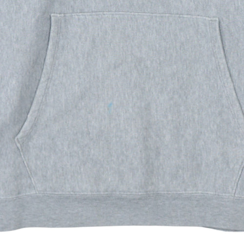 Champion Men's Grey Medium Pullover Hoodie Embroidered Logo
