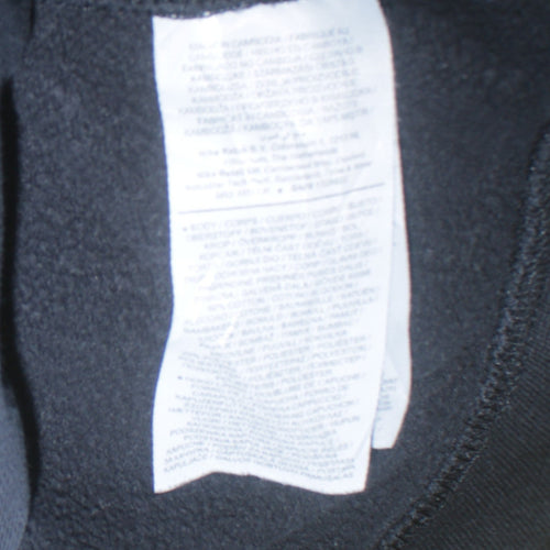 Nike Men's Black Pullover Hoodie L Regular Fit Sports Fleece