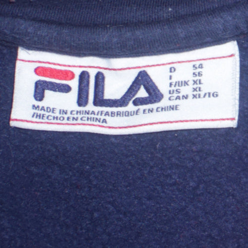 Fila Men's Multicoloured XL Crew Neck Logo Sweatshirt