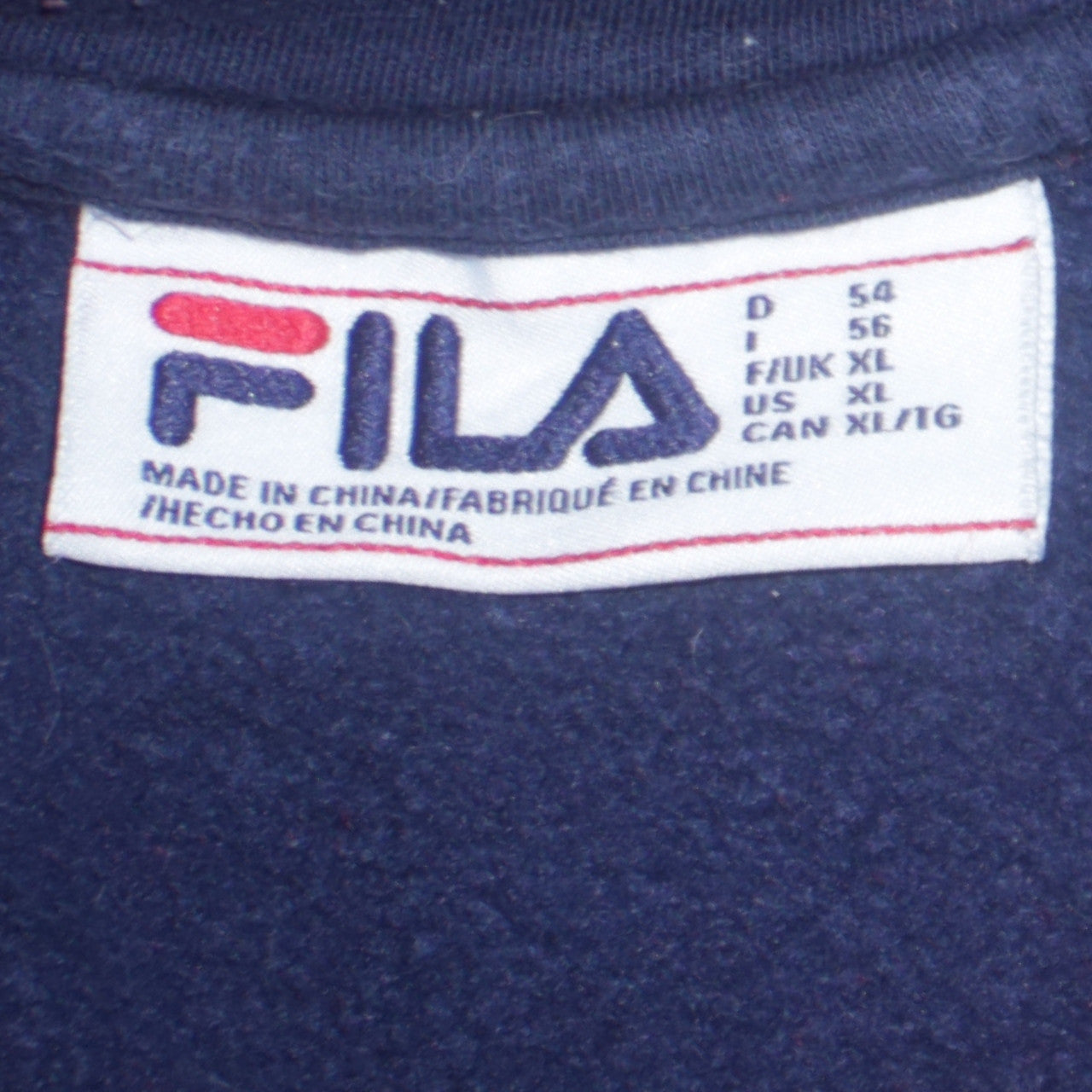 Fila Men's Multicoloured XL Crew Neck Logo Sweatshirt