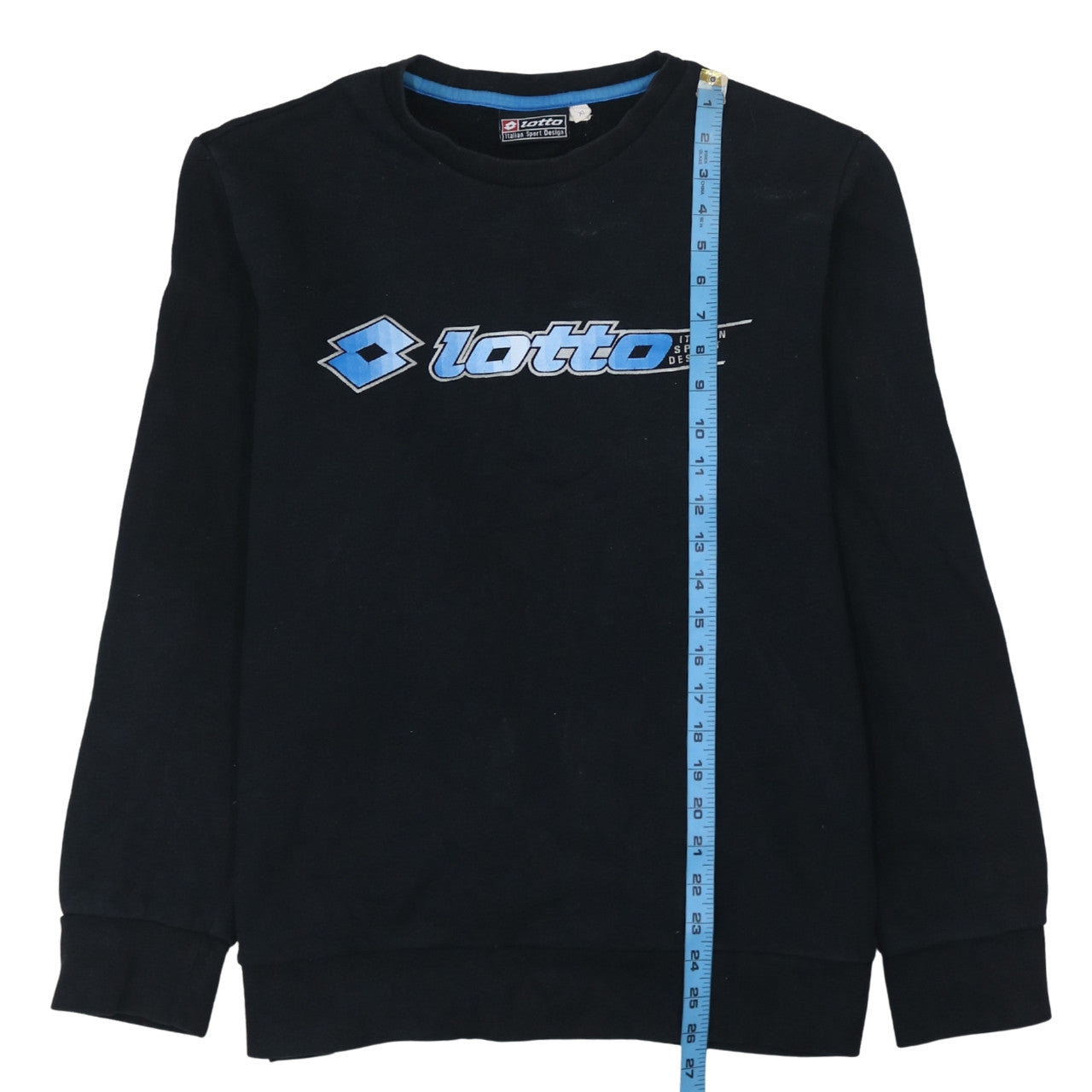 Lotto Men's Black XL Pullover Sweatshirt Crew Neck Sportswear