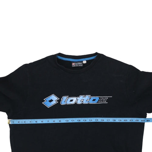 Lotto Men's Black XL Pullover Sweatshirt Crew Neck Sportswear