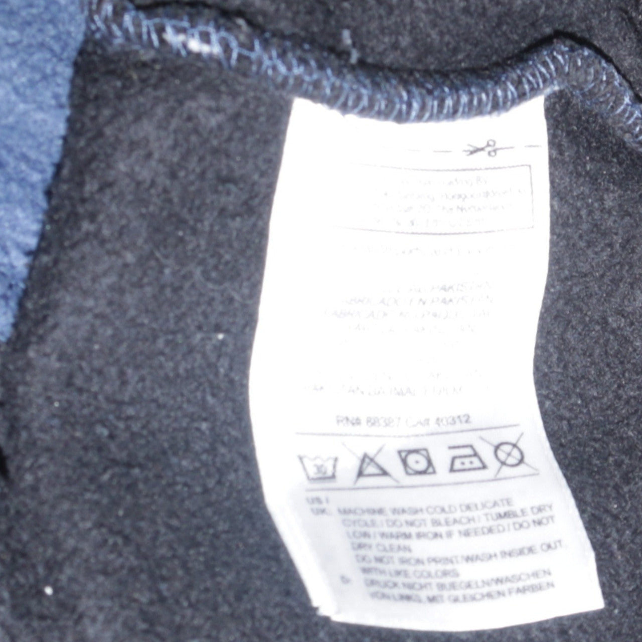 adidas Men's Blue Small Pullover Sweatshirt Logo Fleece