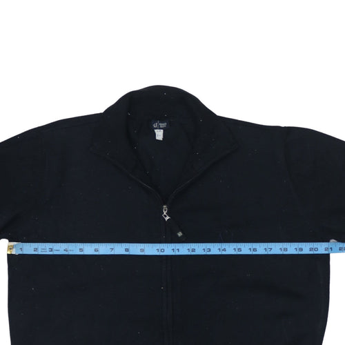 Armani Jeans Men's Black Full Zip Cotton Sweatshirt L