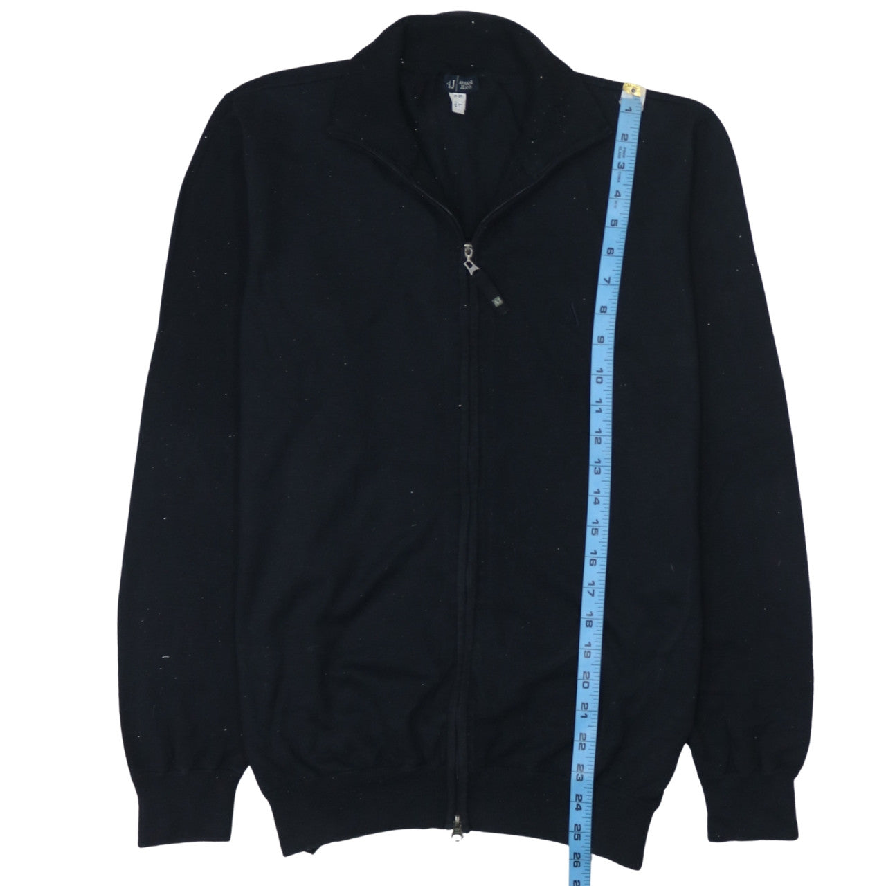 Armani Jeans Men's Black Full Zip Cotton Sweatshirt L