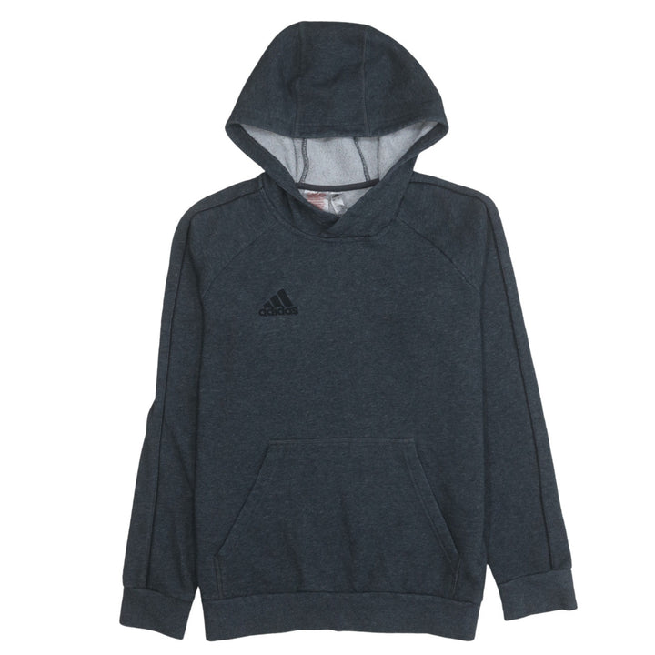 Adidas Boys Grey Pullover Hoodie Lined Fleece 13-14 Years