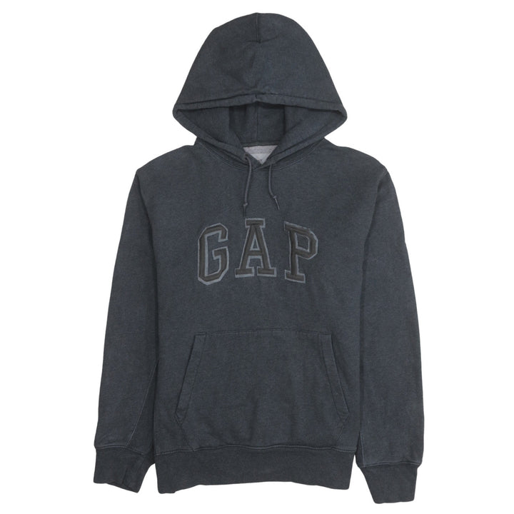 Gap Men's Grey Pullover Hoodie M Logo Fleece Sweatshirt