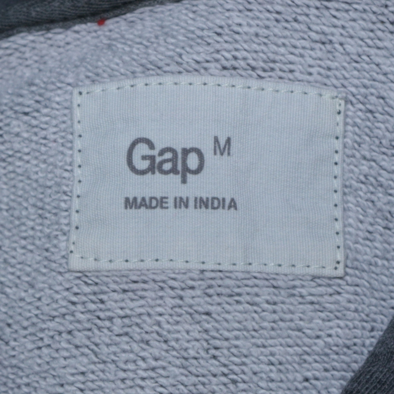 Gap Men's Grey Pullover Hoodie M Logo Fleece Sweatshirt