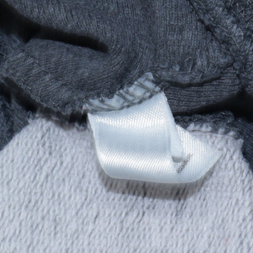 Gap Men's Grey Pullover Hoodie M Logo Fleece Sweatshirt